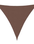 vidaXL Stínící plachta oxfordská látka trojúhelník 45x45x45 m hnědá