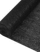 vidaXL Stínící tkanina černá 15 x 50 m HDPE 195 g/m²