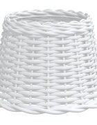 vidaXL Stínidlo lampy bílé Ø 30 x 20 cm proutěné