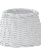 vidaXL Stínidlo lampy bílé Ø 50 x 30 cm proutěné