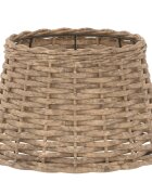 vidaXL Stínidlo lampy hnědé Ø 38 x 23 cm proutěné