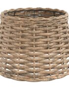 vidaXL Stínidlo na lustr hnědé Ø 38 x 23 cm proutěné