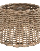 vidaXL Stínidlo na lustr hnědé Ø 45 x 28 cm proutěné