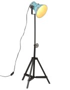 vidaXL Stojací lampa 25 W modrá patina 35 x 35 x 65/95 cm E27