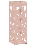vidaXL Stojan na deštníky s úložištěm Růžová 155 x 155 x 49 cm Ocel