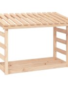 vidaXL Stojan na dřevo 108x645x110 cm masivní borovice