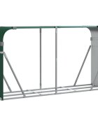vidaXL Stojan na dřevo zelený 180 x 45 x 100 cm pozinkovaná ocel