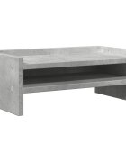 vidaXL Stojan na monitor betonově šedý 42x24x16 cm kompozitní dřevo
