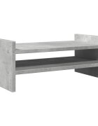 vidaXL Stojan na monitor betonově šedý 50x27x20 cm kompozitní dřevo