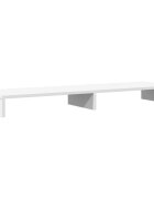 vidaXL Stojan na monitor bílý 100 x 27 x 10 cm kompozitní dřevo