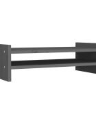 vidaXL Stojan na monitor bílý 50x27x15 cm masivní borové dřevo