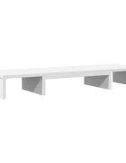 vidaXL Stojan na monitor bílý 80 x 24 x 105 cm kompozitní dřevo