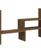 vidaXL Stojan na monitor medově hnědý (39–72)x17x43cm masivní borovice