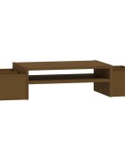 vidaXL Stojan na monitor medově hnědý 70x275x15 cm masivní borovice
