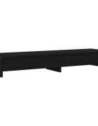 vidaXL Stojan na monitor se zásuvkami černý dub 100 x 27 x 15 cm konstrukční dřevo