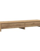 vidaXL Stojan na monitor se zásuvkami dub artisan 100x27x15cm kompozit