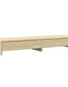 vidaXL Stojan na monitor se zásuvkami dub sonoma 100 x 27 x 15 cm konstrukční dřevo