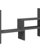 vidaXL Stojan na monitor šedý (39–72) x 17 x 43 cm masivní borovice