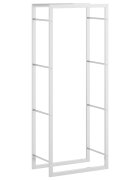 vidaXL Stojan na palivové dřevo 50x28x132 cm nerezová ocel