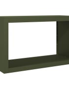 vidaXL Stojan na palivové dřevo zelený 100 x 40 x 60 cm ocel