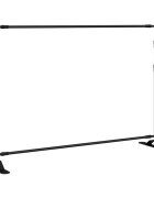 vidaXL Stojan na pozadí černý 305 x 243 cm ocel