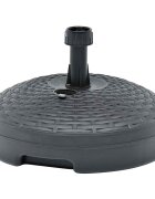 vidaXL Stojan na slunečník náplň voda/písek 20 l antracit plast ratan