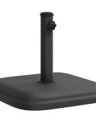 vidaXL Stojan na slunečník pro tyč Ø 32 / 35 / 38 mm 11 kg čtvercový