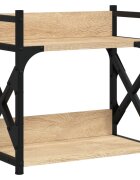 vidaXL Stojan na tiskárnu 2patrový dub sonoma 40 x 20 x 40 cm kompozit