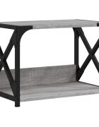 vidaXL Stojan na tiskárnu 2patrový šedý sonoma 44x26x315 cm kompozit