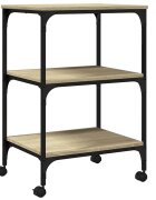 vidaXL Stojan na tiskárnu 3patrový dub sonoma 50 x 41 x 75 cm kompozit