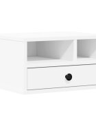 vidaXL Stojan na tiskárnu bílý 40 x 32 x 225 cm kompozitní dřevo