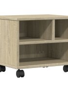 vidaXL Stojan na tiskárnu na kolečkách dub sonoma 41 x 32 x 345 cm