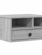vidaXL Stojan na tiskárnu šedý sonoma 40x32x225 cm kompozitní dřevo
