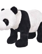 vidaXL Stojící plyšová hračka panda černá a bílá XXL