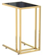 vidaXL Stolek na notebook černý 50 x 35 x 65 cm tvrzené sklo