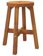 vidaXL Stolička hnědá 38 x 38 x 45 cm kulatá masivní akáciové dřevo