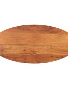 vidaXL Stolní deska 100 x 50 x 38 cm oválná masivní akáciové dřevo