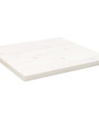 vidaXL Stolní deska bílá 40x40x25 cm masivní borové dřevo čtvercová