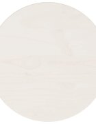vidaXL Stolní deska bílá Ø 30 x 25 cm masivní borové dřevo
