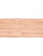 vidaXL Stolní deska hnědá 140x50x(2-6)cm ošetřený dřevo živá hrana