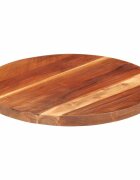 vidaXL Stolní deska masivní akáciové dřevo kulatá 25–27 mm 40 cm
