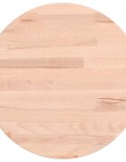 vidaXL Stolní deska Ø 30 x 15 cm kulatá masivní bukové dřevo