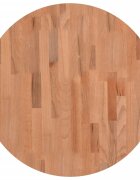 vidaXL Stolní deska Ø 60 x 4 cm kulatá masivní bukové dřevo