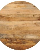 vidaXL Stolní deska Ø 70 x 25 cm kulatá masivní mangovníkové dřevo