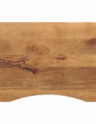 vidaXL Stolní deska s výřezem 90 x 50 x 25 cm masivní hrubý mangovník