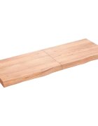 vidaXL Stolní deska světle hnědá 140x50x(2-6)cm ošetřený masivní dub