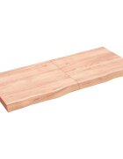 vidaXL Stolní deska světle hnědá 140x60x(2-6)cm ošetřený masivní dub