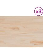 vidaXL Stolní desky 3 ks 80x47x25 cm obdélníkové masivní borové dřevo