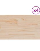 vidaXL Stolní desky 4 ks 90x45x17 cm obdélníkové masivní borové dřevo
