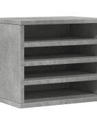 vidaXL Stolní organizér betonově šedý 36x26x295 cm kompozitní dřevo